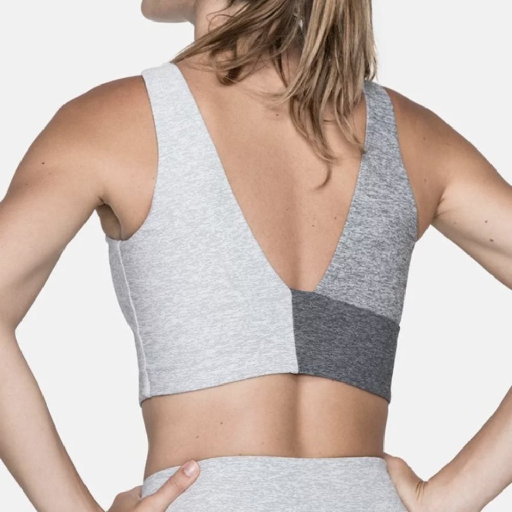 Outdoor Voices Venus Crop Top Grey